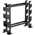 4-Tier Dumbbell Rack, Heavy-Duty Weight Rack for Dumbbells, Kettlebells and Multiple Balls, 200 KG Capacity, Black