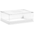 Acrylic Reptile Terrarium with Top Sliding Door, Vents, for Snake, Frog, Spider, Gecko, Tarantula, 40 x 30 x 15 cm
