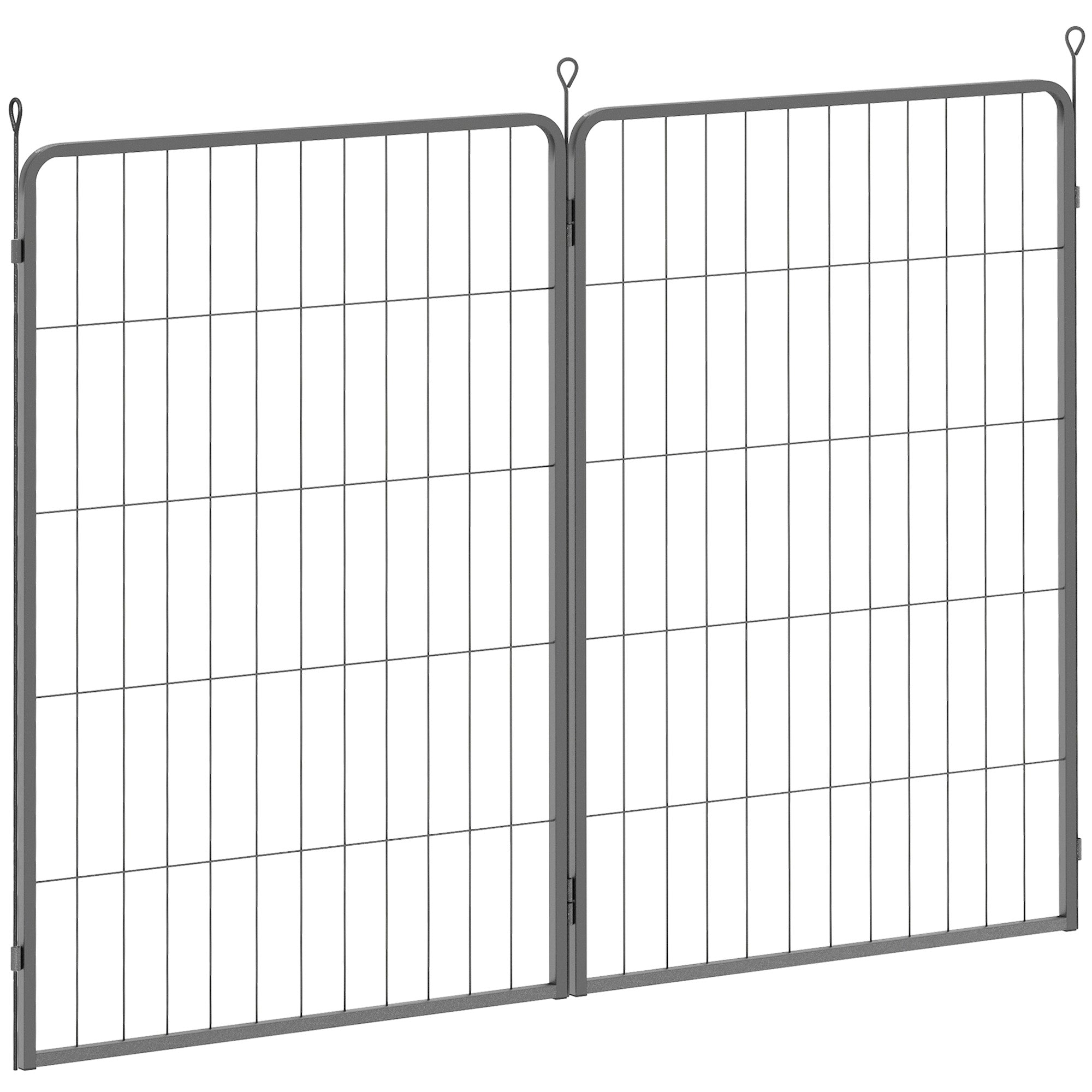 2 Piece Dog Pen Expansion Pack for 100cm High Animal Pen with 3 Connecting Stakes