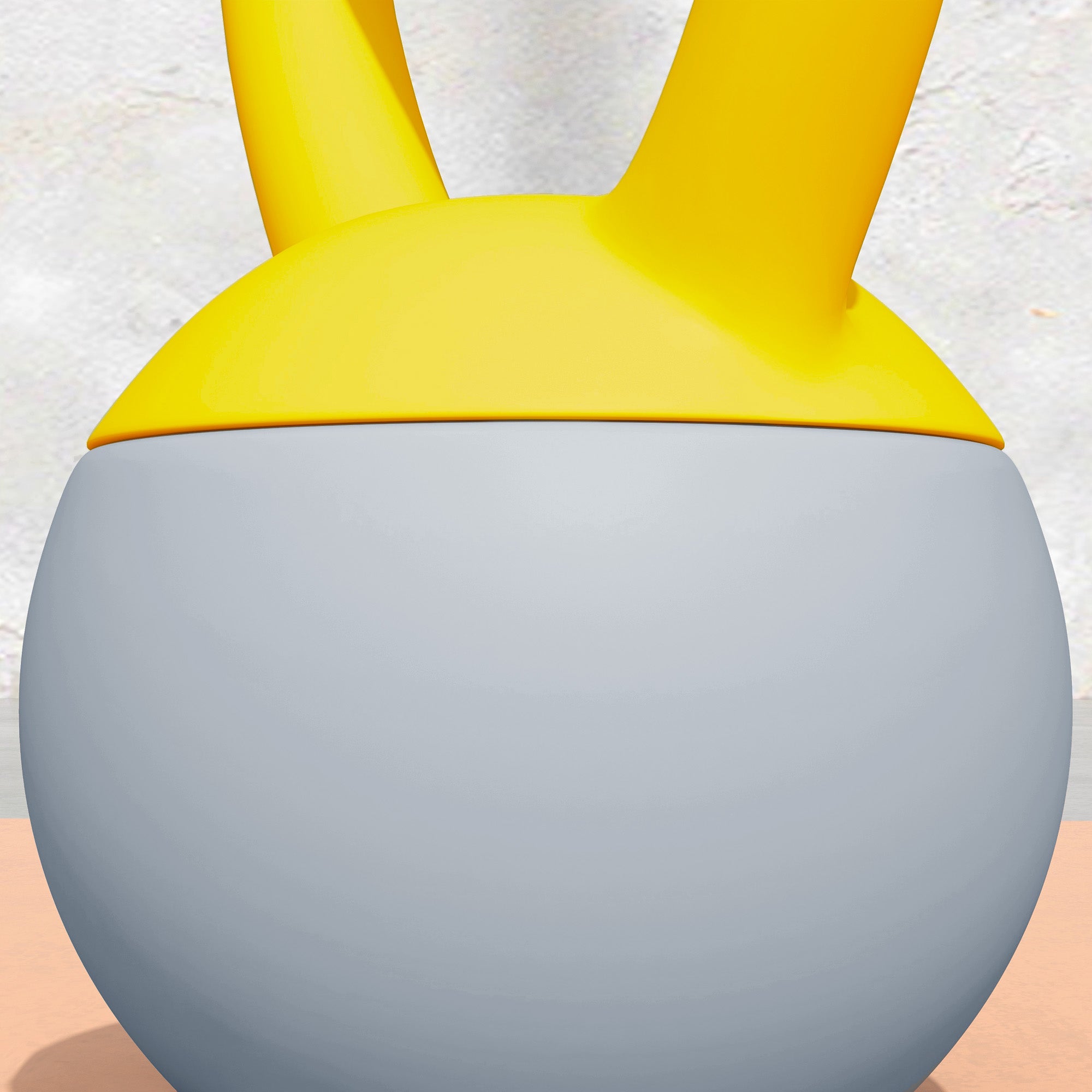 Soft Kettlebell, 6kg Kettle Bell with Non-Slip Handle for Home Gym Weight Lifting and Strength Training, Yellow and Grey