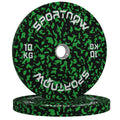 Olympic Solid Rubber Bumper Weight Plates Set 2 x 10kg 2