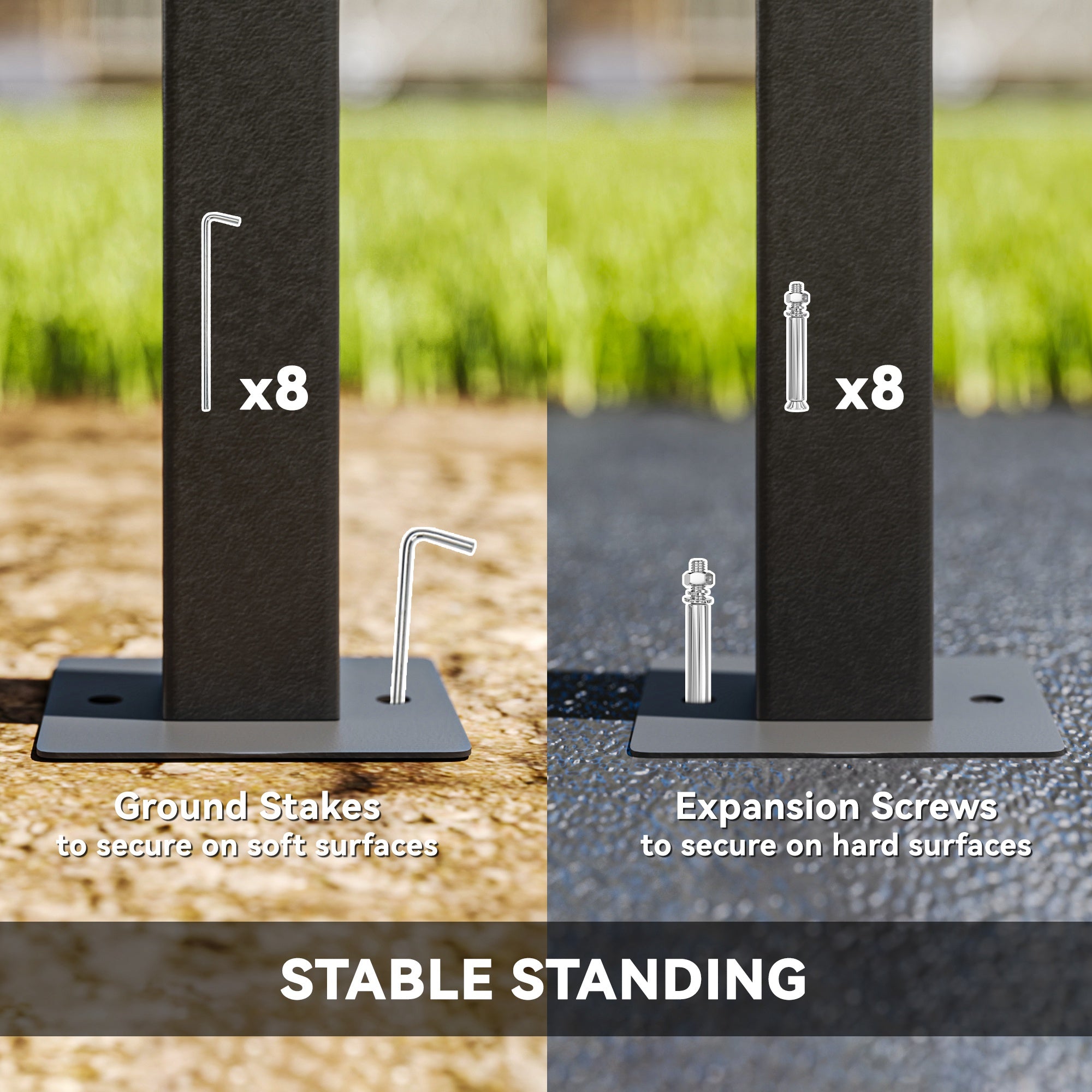 3 x 6m Extendable Metal Garden Gazebo with Wheels and UPF30+ Canopy