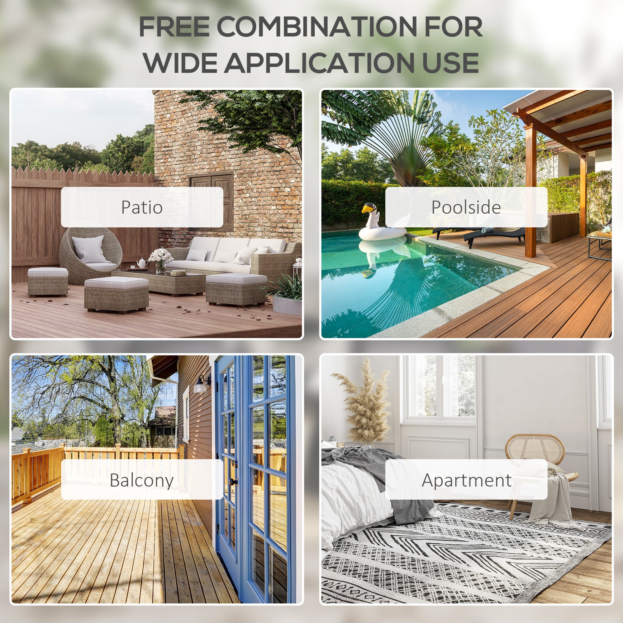 Set of 4 Folding Garden Chairs with Breathable Texteline Seats - Black