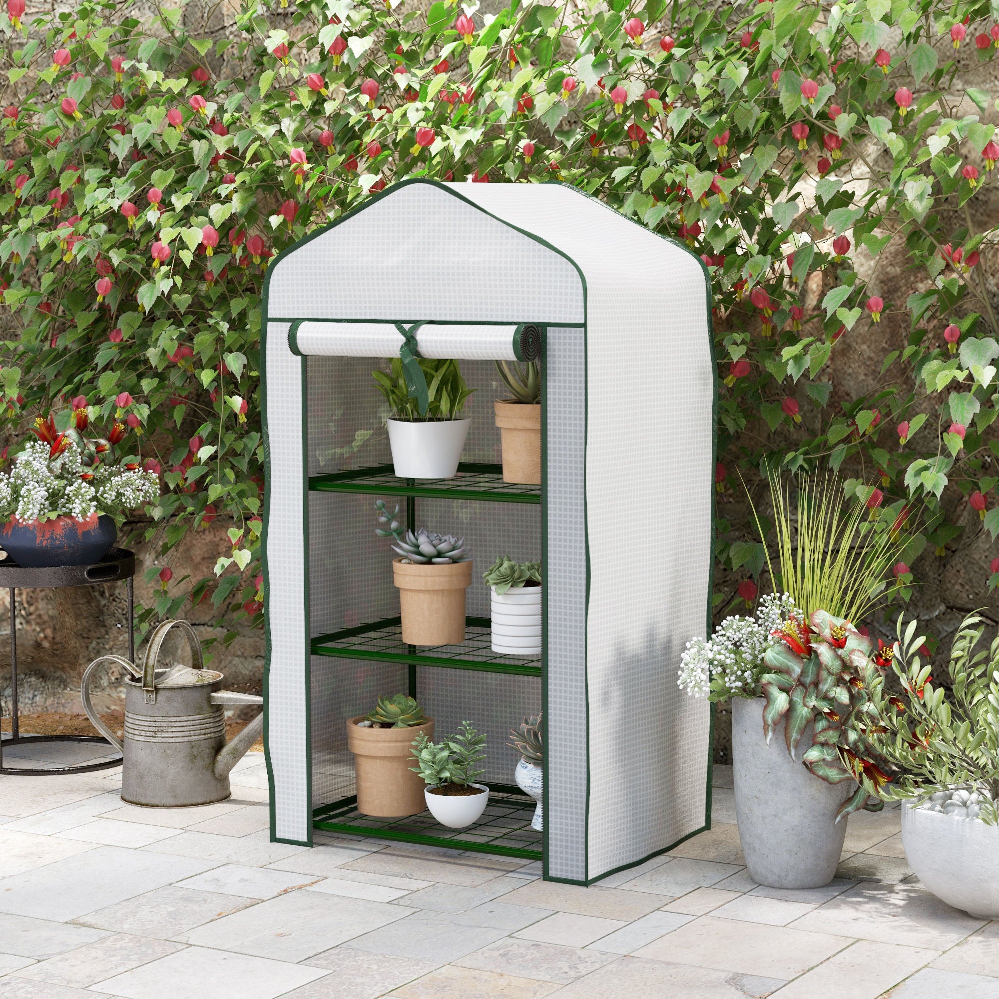 Three-Tier Mini Greenhouse - White