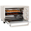 21 Litre Countertop Mini Oven with Adjustable Temperature - Cream