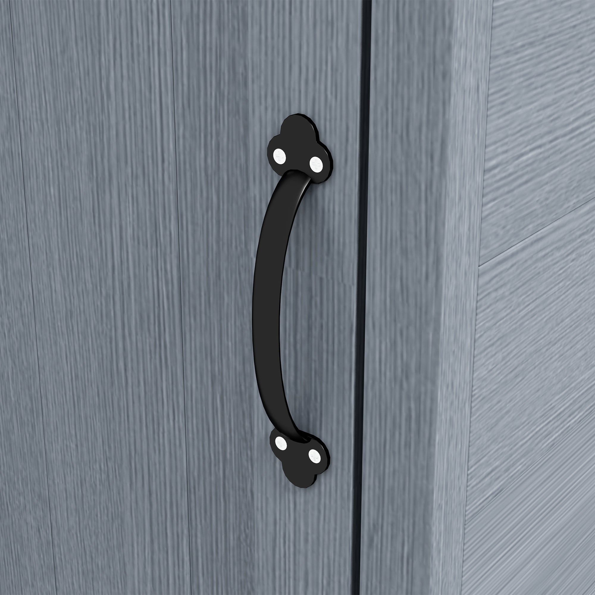 6 x 6.5ft Wooden Garden Shed, with Floor - Grey