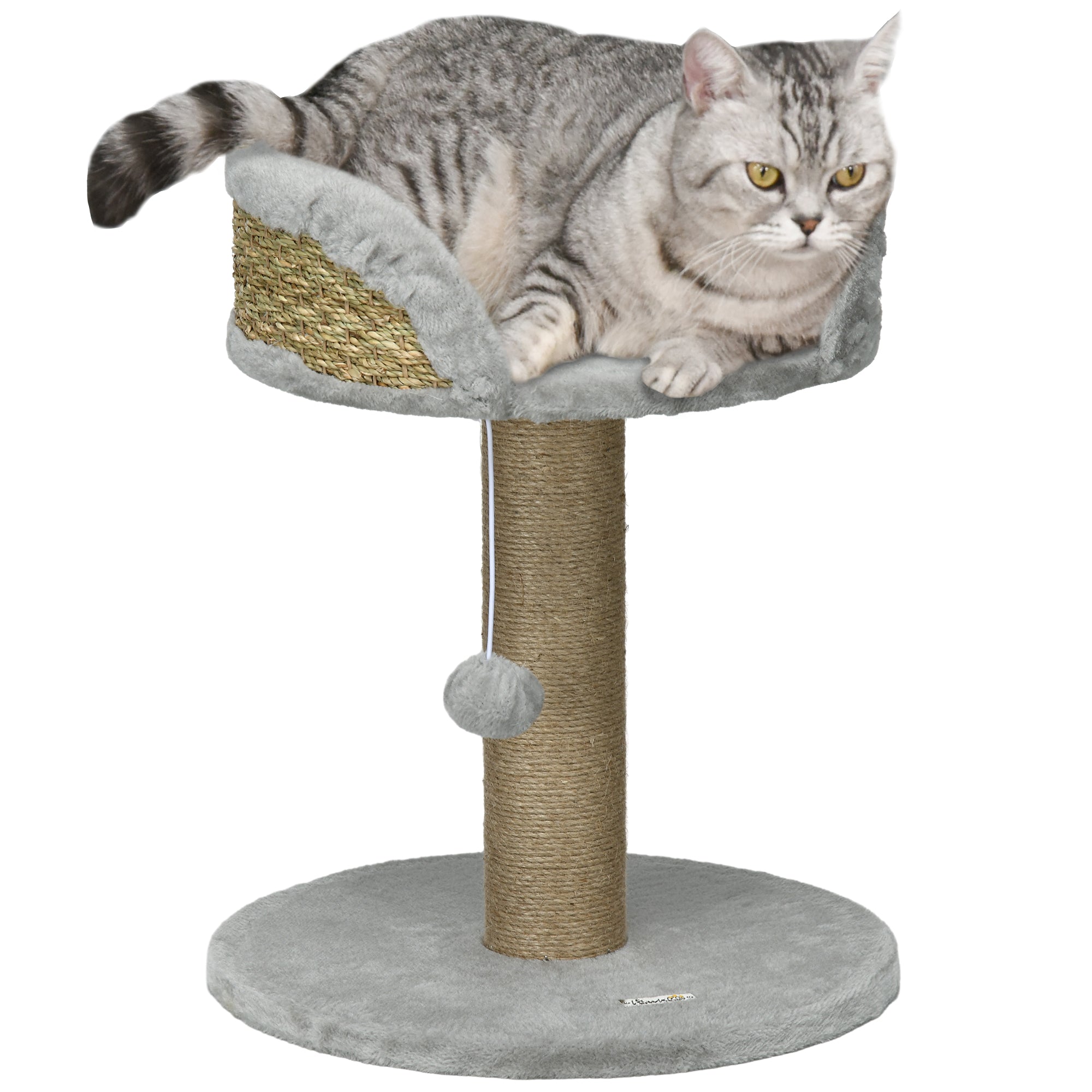 Cat Tree Tower with Scratching Posts, Grey