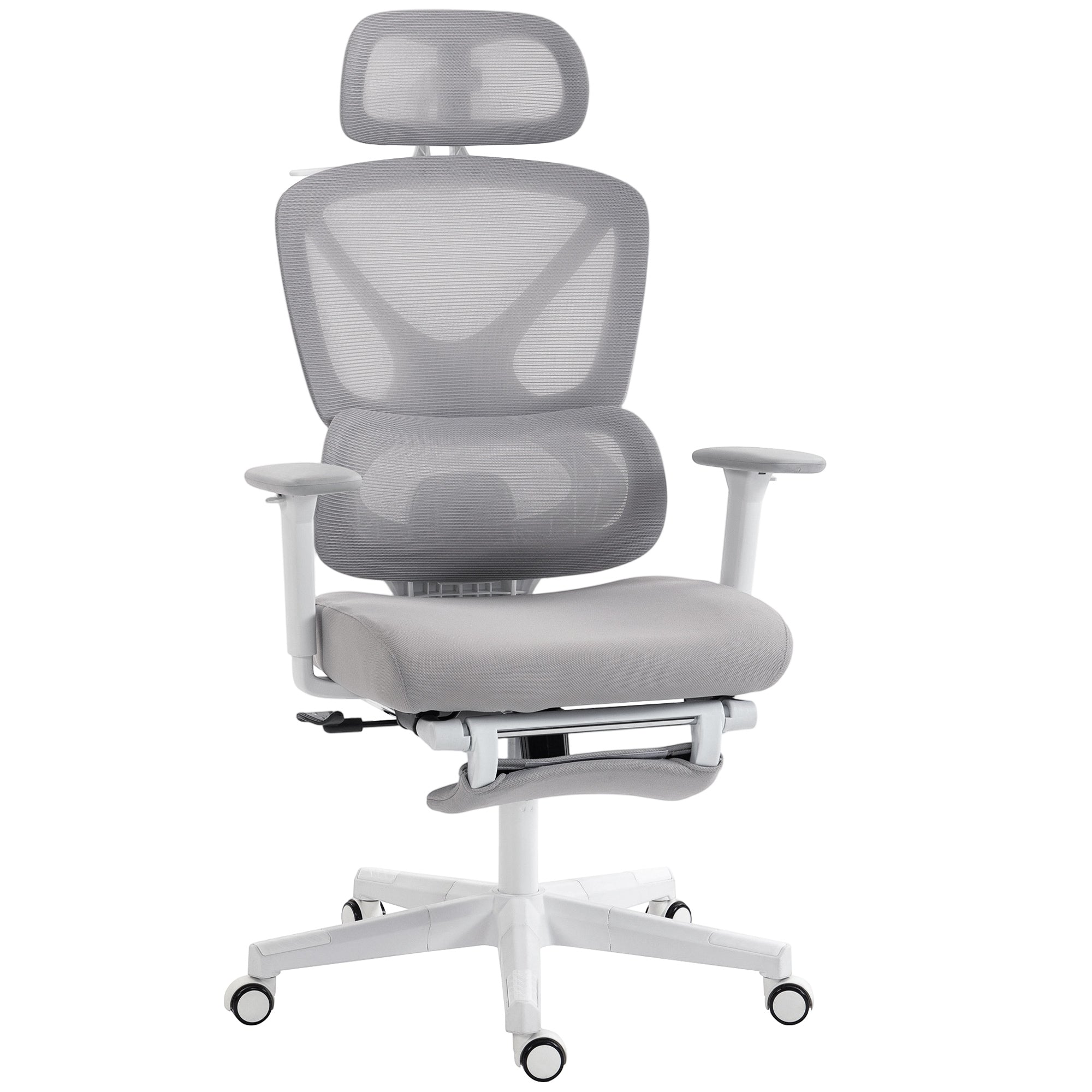 Ergonomic and Adjustable Office Chair - Grey