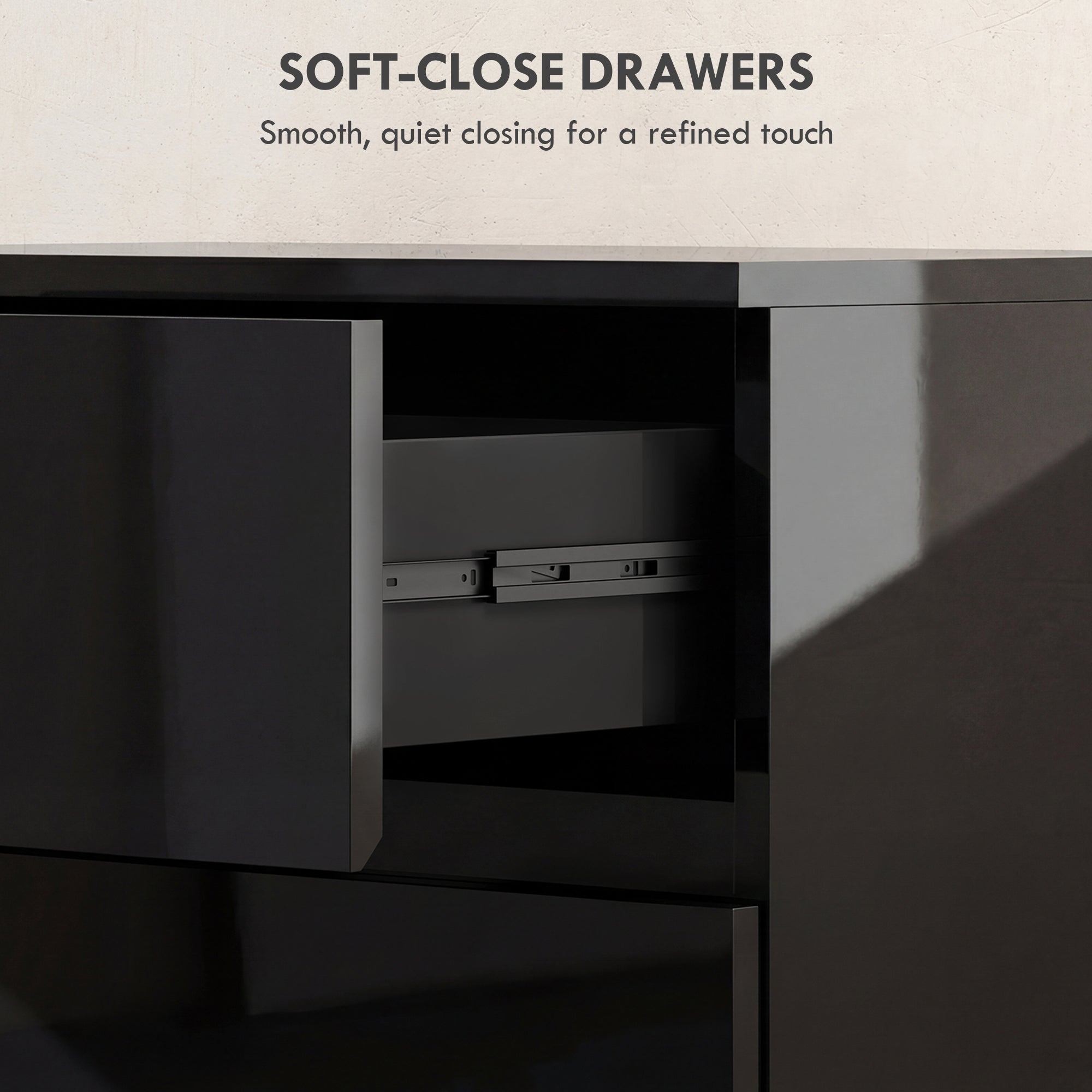 Chest of Drawers, 4-Drawer Storage Cabinets, Modern Dresser, Storage Drawer Unit for Bedroom