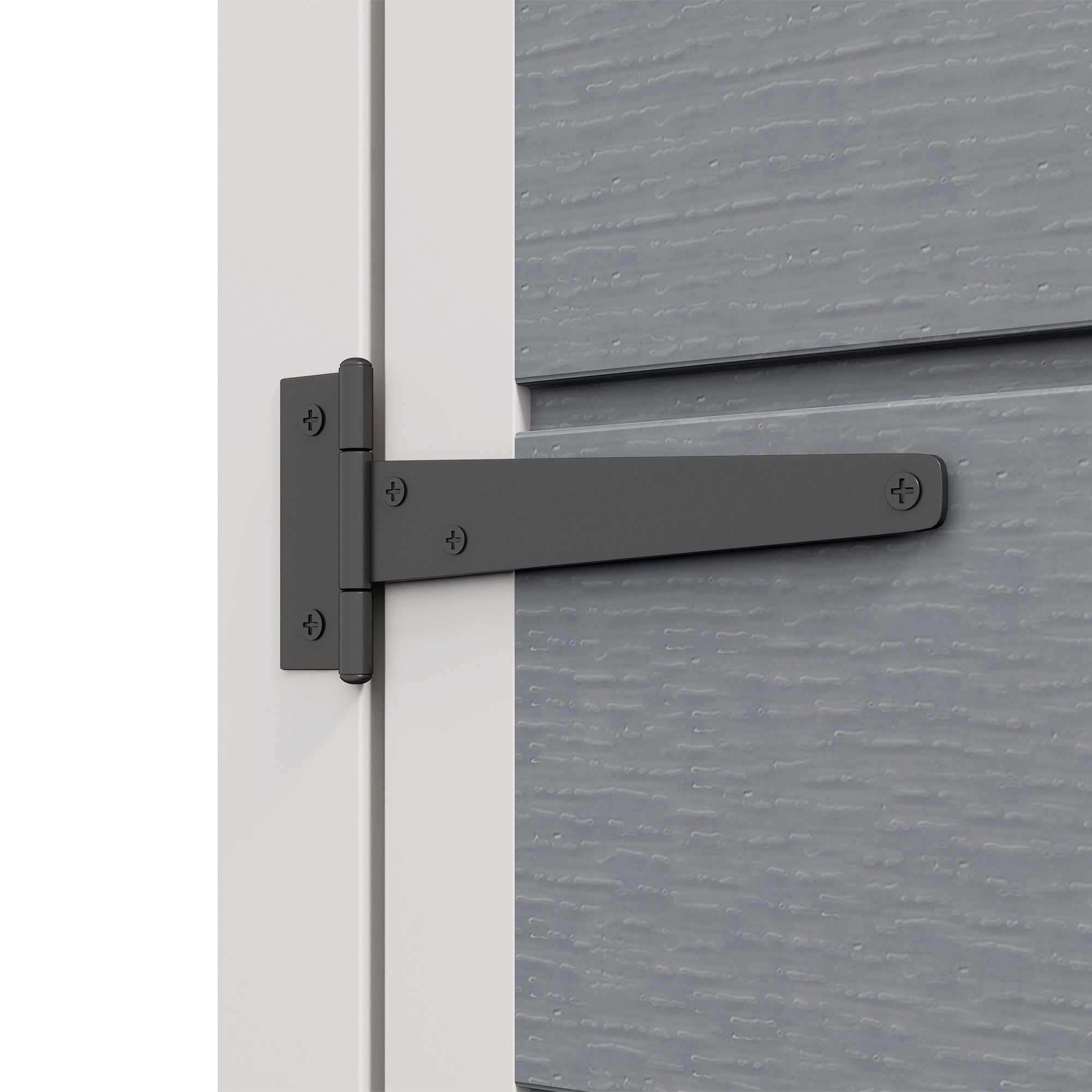 5 Foot Outdoor Storage Shed with Lockable Door and Window Grey