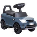 Land Rover Licensed 2-in-1 6V Kids Electric Ride-On Sliding Car with Headlights & Music for 18-60 Months - Light Blue