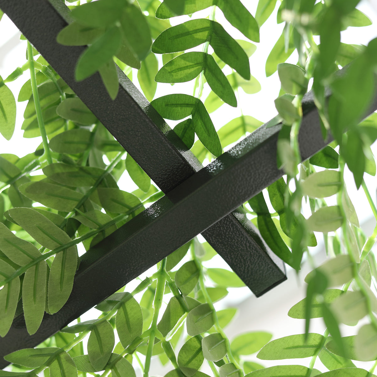 210cm Decorative Metal Garden Trellis Arch with Durable Steel Tubing & Elegant Scrollwork, Great for Weddings, Dark Gre