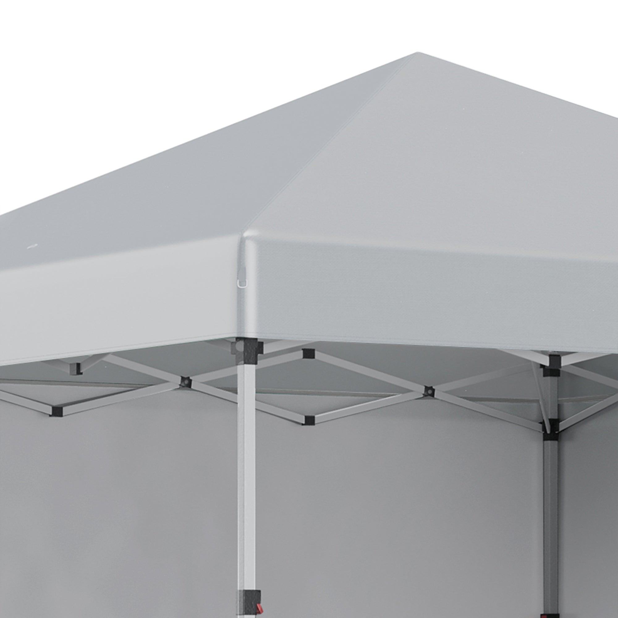 3 x 3 m Pop Up Gazebo, UPF 30+ Party Tent with 2 Sidewalls, Weight Bags and Wheeled Bag, Light Grey