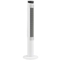 Tower Fan with WiFi Control Standing Floor Fan with Remote Control 116 cm White