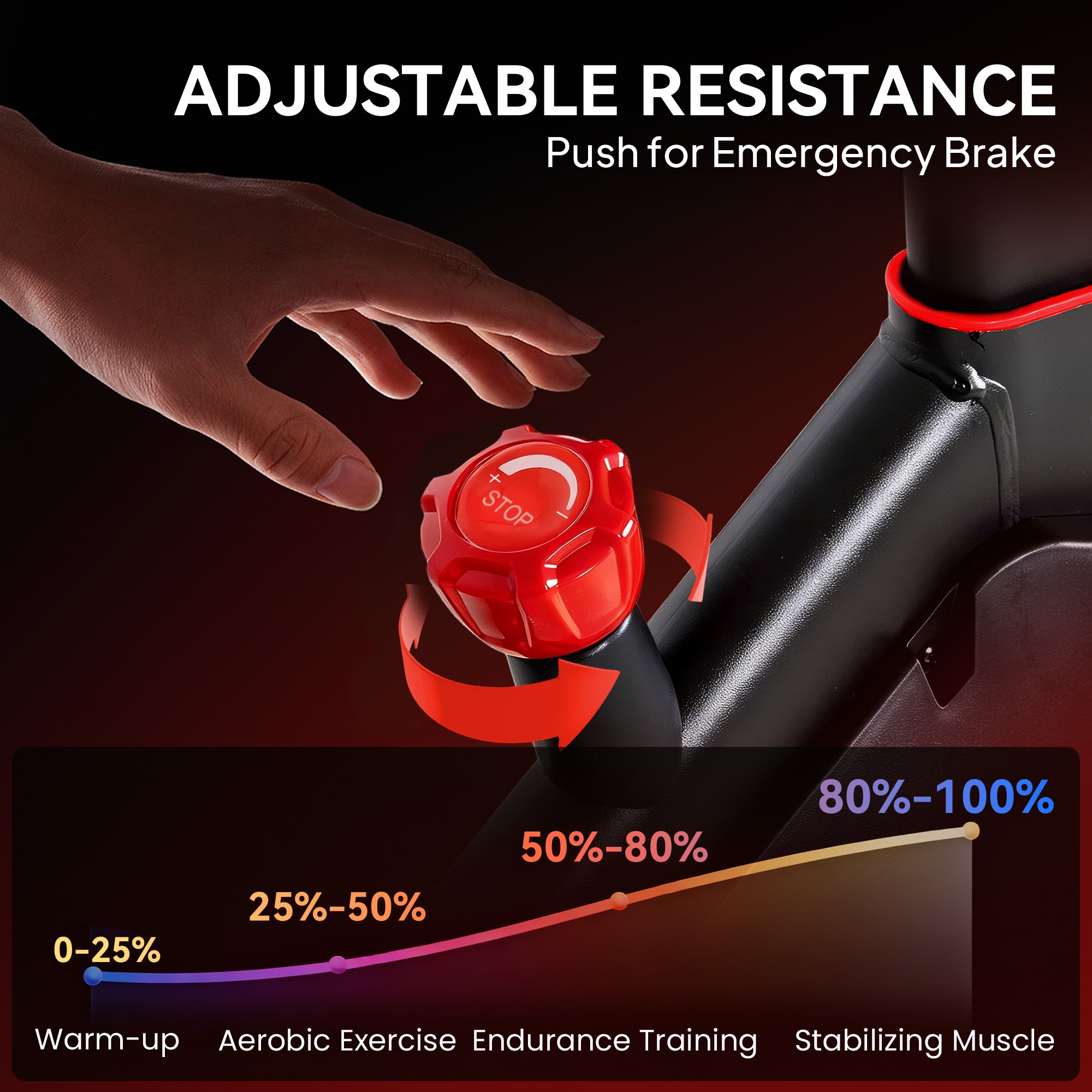 Exercise Bike, Stationary Bike with Adjustable Magnetic Resistance, Indoor Cycling Equipment with LCD Display