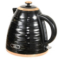 Electric Kettle 1.7L Fast Boil 3kW with Removable Anti-Scale Filter Auto Shut-Off 360° Swivel - Black
