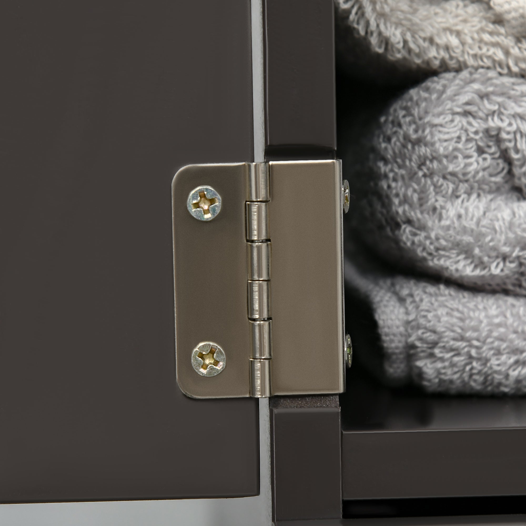 Tall Bathroom Cabinet, Freestanding Bathroom Storage Cabinet with 2-Tier Shelf and Drawers, Narrow Cupboard Storage Unit, Brown