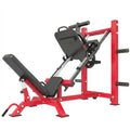 Leg Press Machine with Wheels and Calf Block, Adjustable Squat Machine for Home Gym, 455KG Capacity