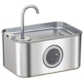 3.2L Cat Water Fountain for Drinking, Cat Fountain Stainless Steel with Visible Water-Level Window, Ultra-Silent Pump
