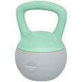 6KG Soft Kettlebell with Non-Slip Handle for Home Gym Strength Training - Grey Green