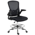 Draughtsman Chair, with Adjustable Lumbar - Black