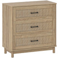 76 cm Wide Drawer Chest of Drawers with 3 Drawer - Oak