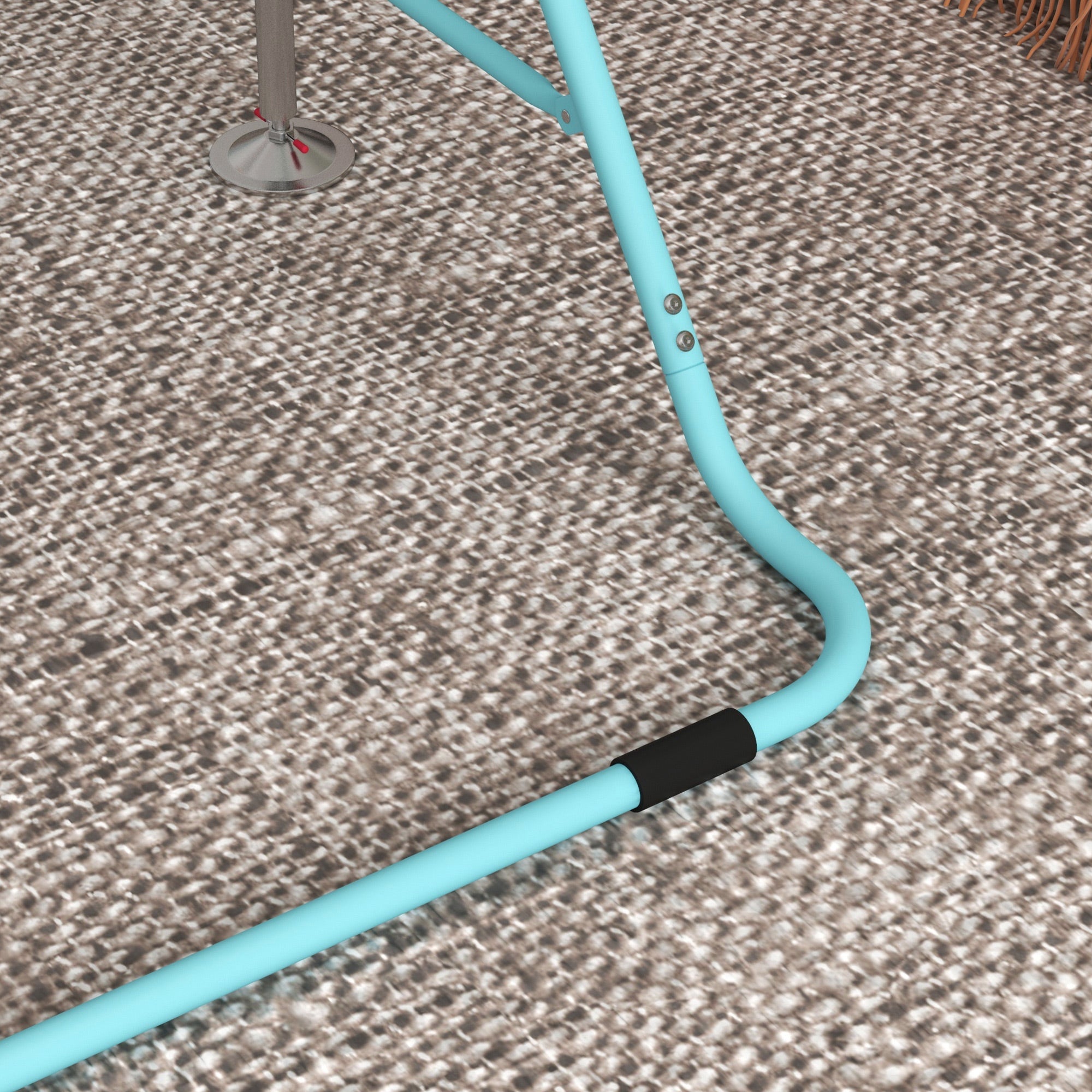 Adjustable Foldable Kids Gymnastic Bar with Horizontal Bars - Light Blue