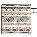 Picnic Blanket, 200x200CM Large Beach Blanket Outdoor Picnic Mat with Integrated Strap for Camping, Mix-Colour