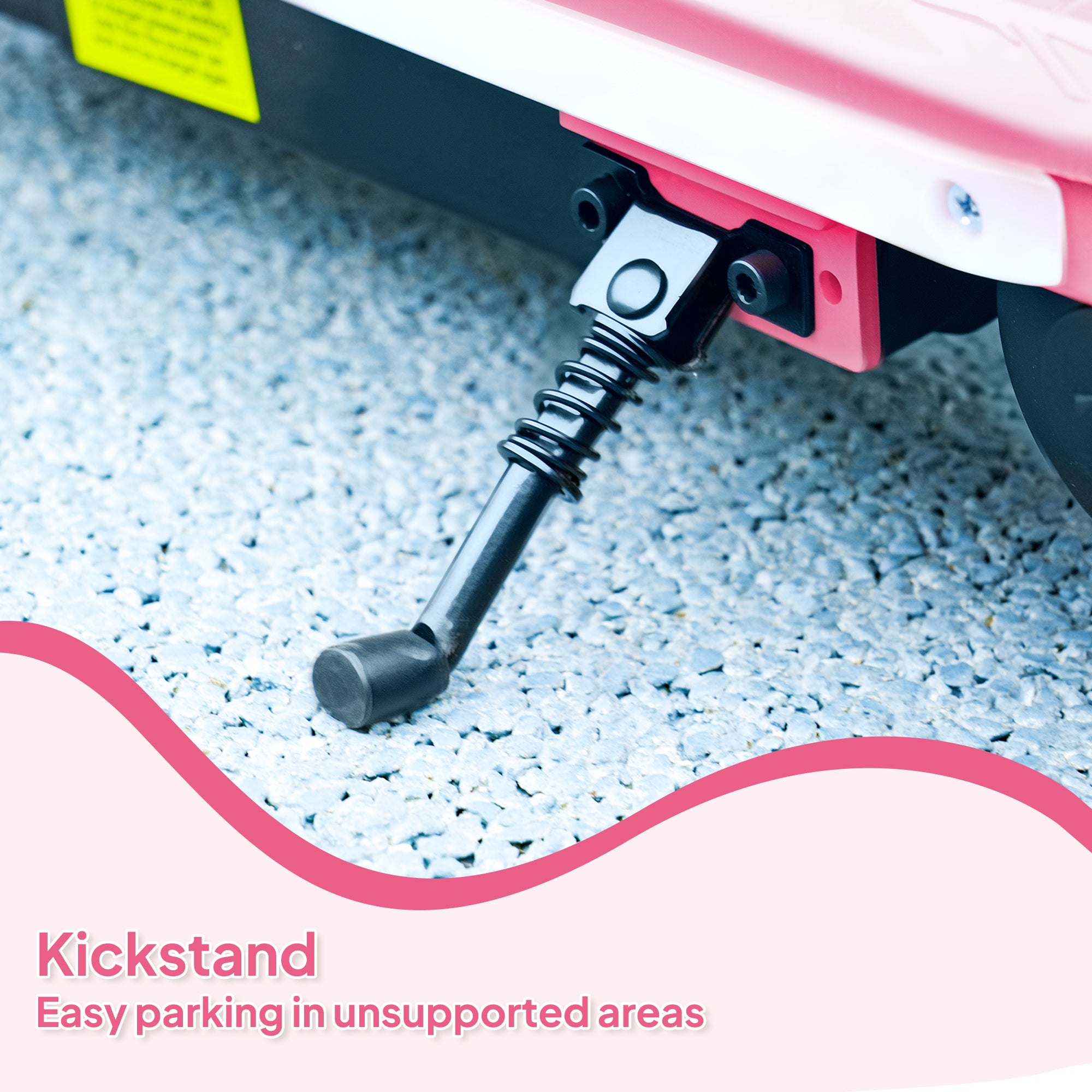 Electric Scooter for Kids Ages 6-14 with Colourful Lights, Electric Brake, 10 KM/H Speed, 8 KM Range - Pink