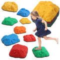 Balance Stepping Stones for Kids Ages 3-8 with Non-Slip Bottom, Indoor Outdoor Obstacle Course - Multicoloured