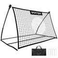 Football Rebounder Net, Portable Kickback Football Rebounder Net with Carry Bag and Ground Stakes
