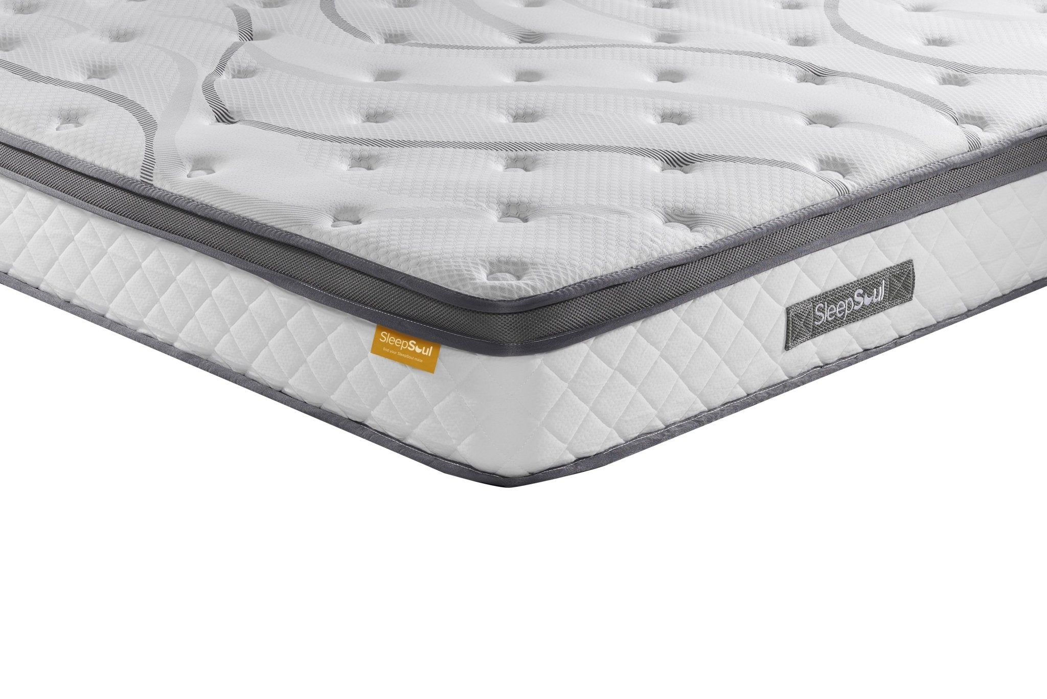 Double Premium Package | Elm Double Bed Brown & SleepSoul Heaven Mattress