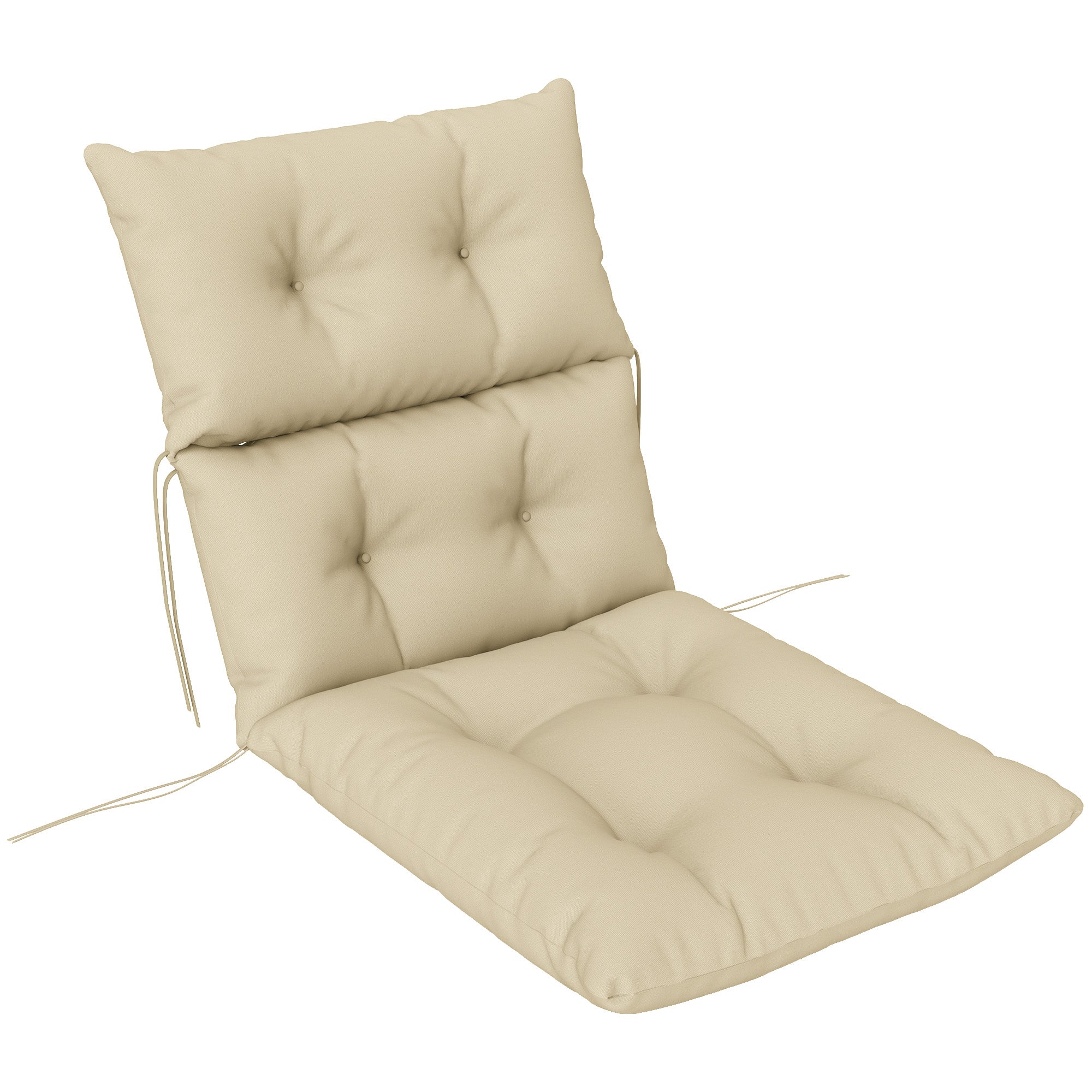 115 x 56cm Padded Rocking Chair Cushion - Breathable Beige