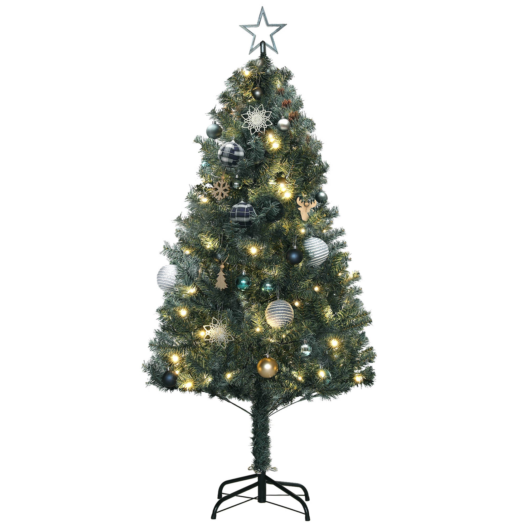 5ft Pre-Lit and Decorated Christmas Tree