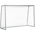 10ft x 6.5ft Football Goal with Ground Stakes for Garden - Grey