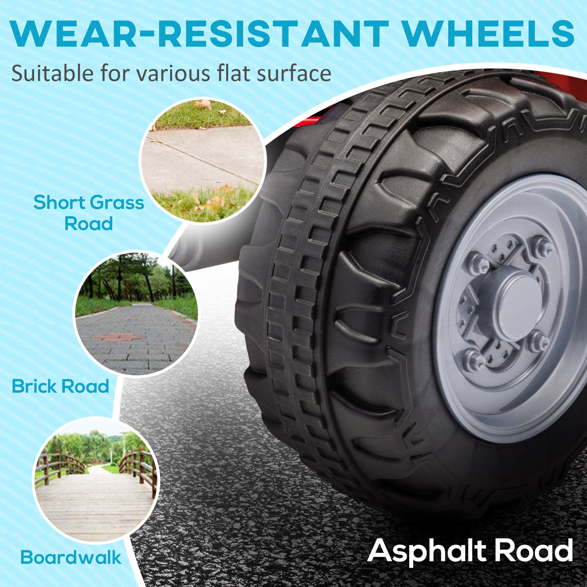 Honda Licensed Kids Electric Quad Bike, 6V ATV Ride On for Ages 1.5-3 Years, Red