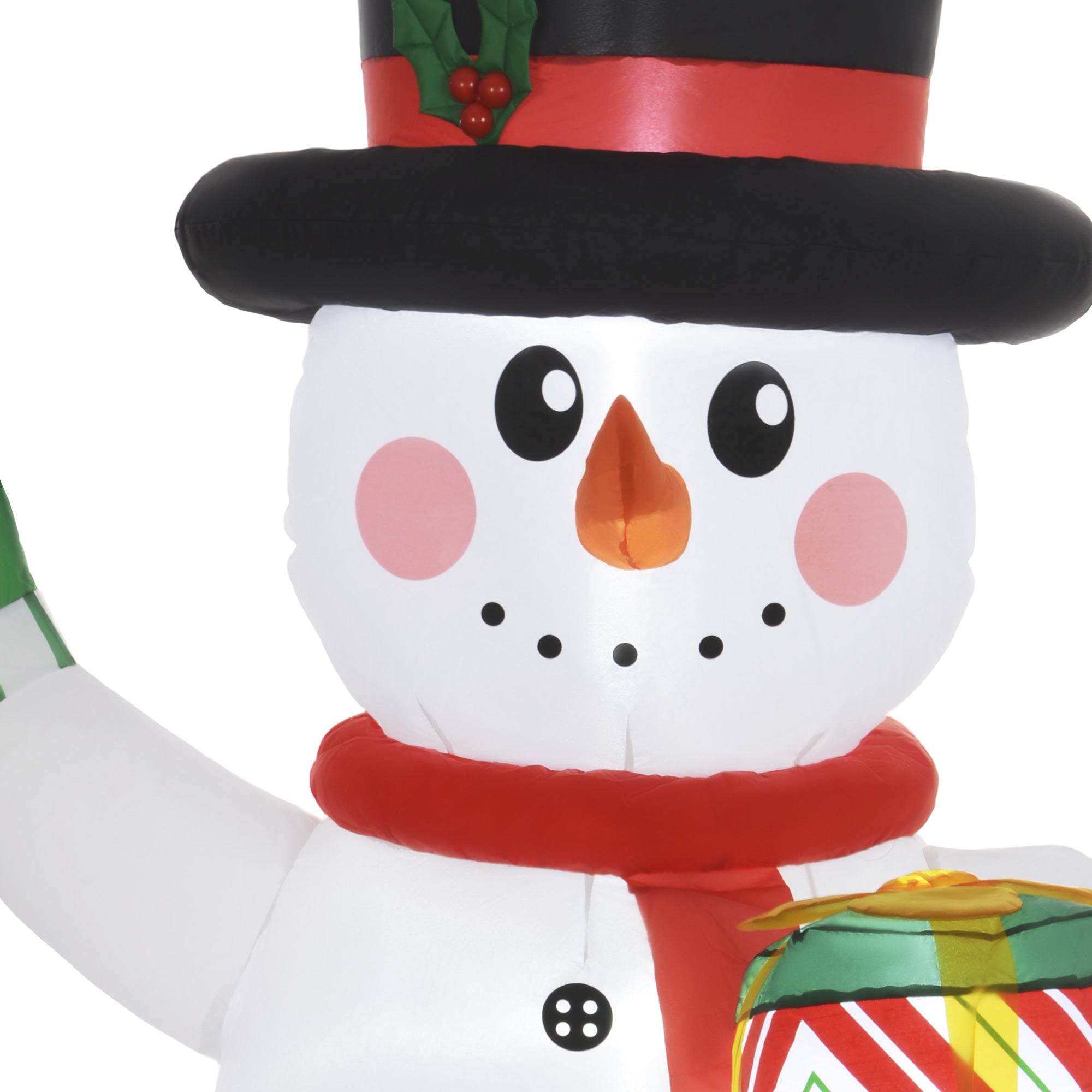 6ft Inflatable Christmas Snowman, with Accessories