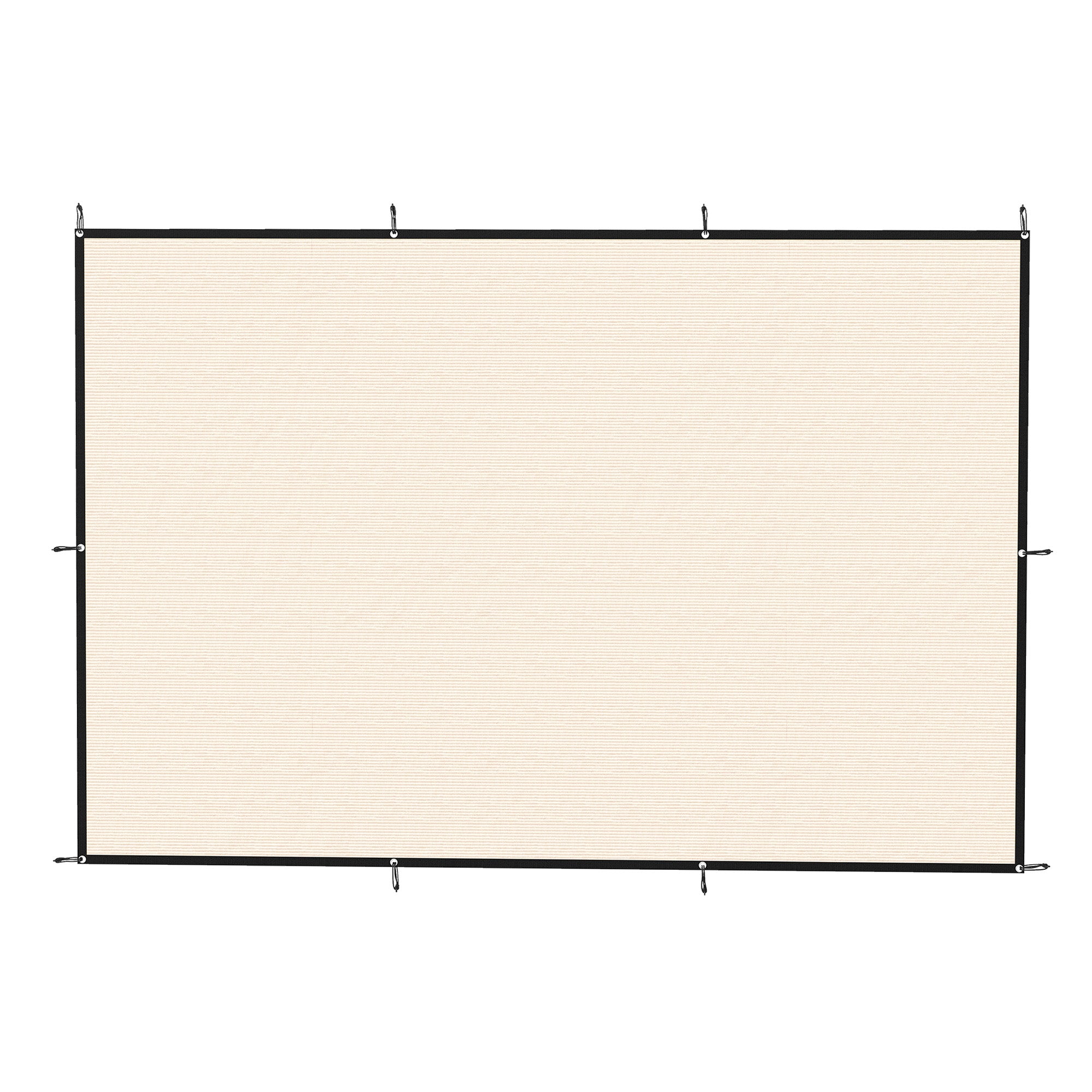 Sun Shade Sail UV Protection Canopy with Stainless Steel Eyelets for Patio Garden 2 x 3 m Beige