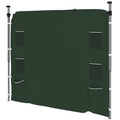 3x3m Gazebo Replacement Sidewall with Pockets & Mesh Bags - Green