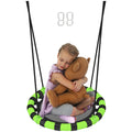 60 cm Diameter Kid Nest Swing Seat with Adjustable Ropes for Indoor Outdoor - Black