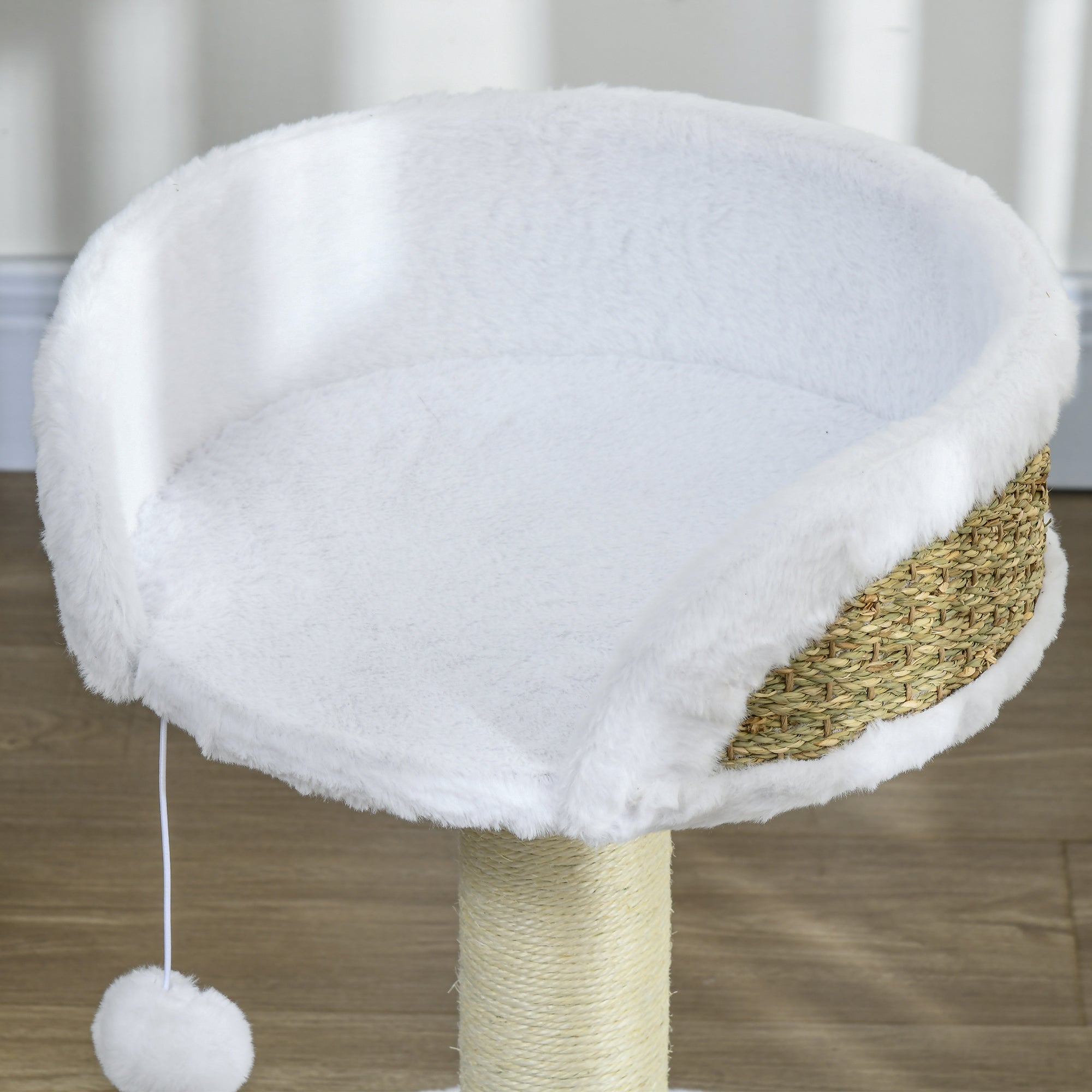 Cat Tree Tower with Scratching Posts, White