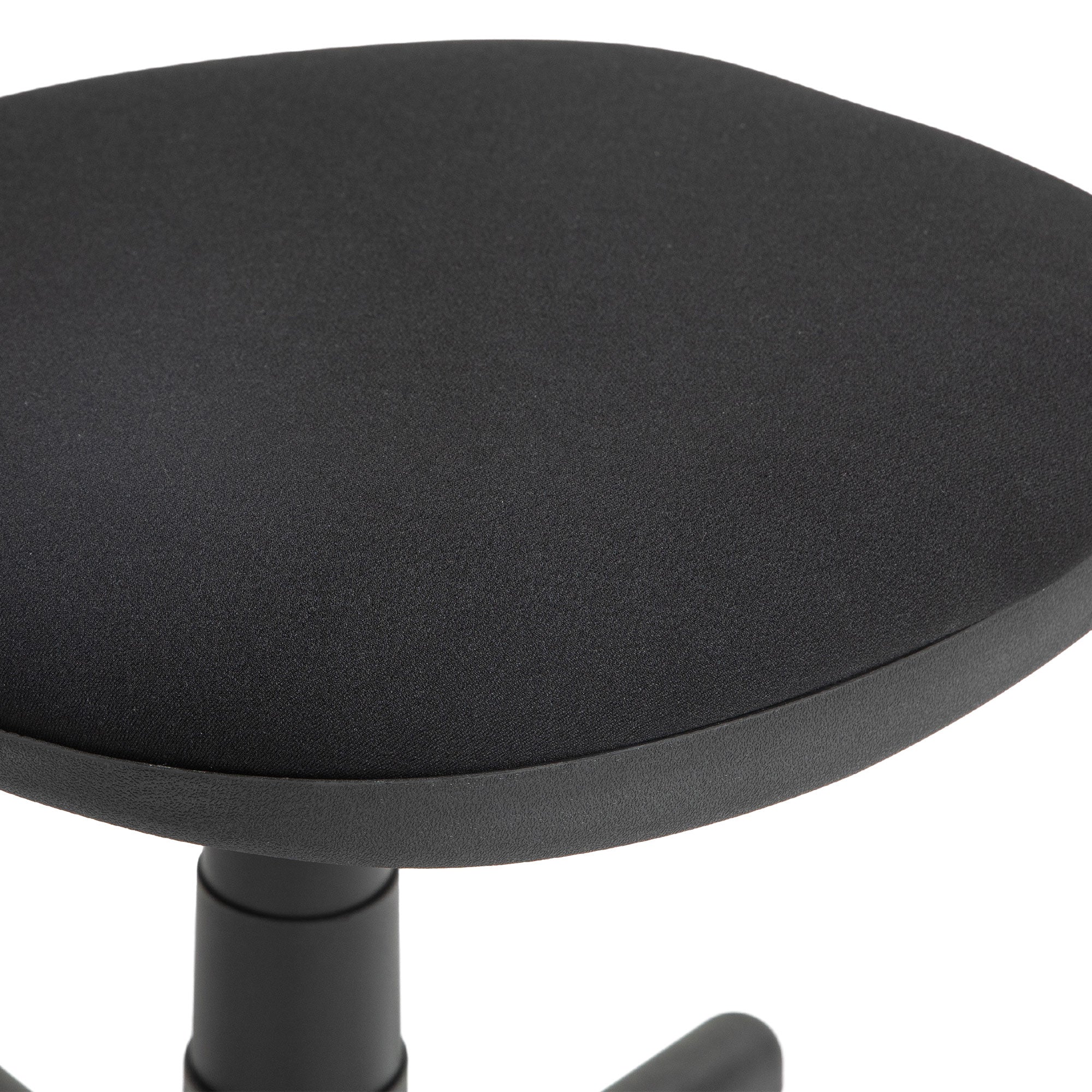 Small Armless Adjustable Office Chair with Swivel - Black