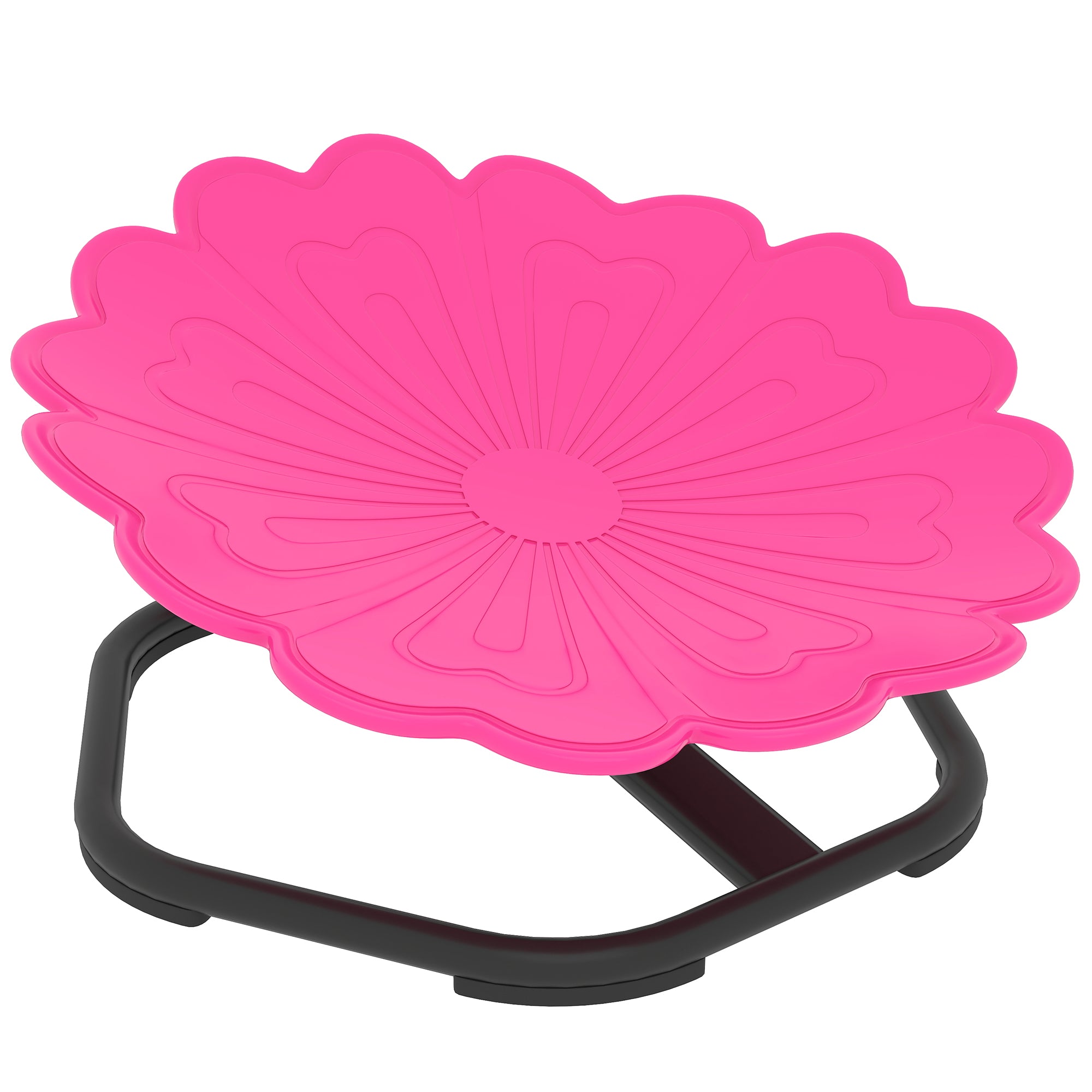Flower-Shaped Sensory Spinning Chair with Non-Slip Base for Balance/Coordination, Pink