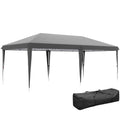 6 x 3 Metre Steel Frame Pop-Up Gazebo for Outdoor Events - Grey