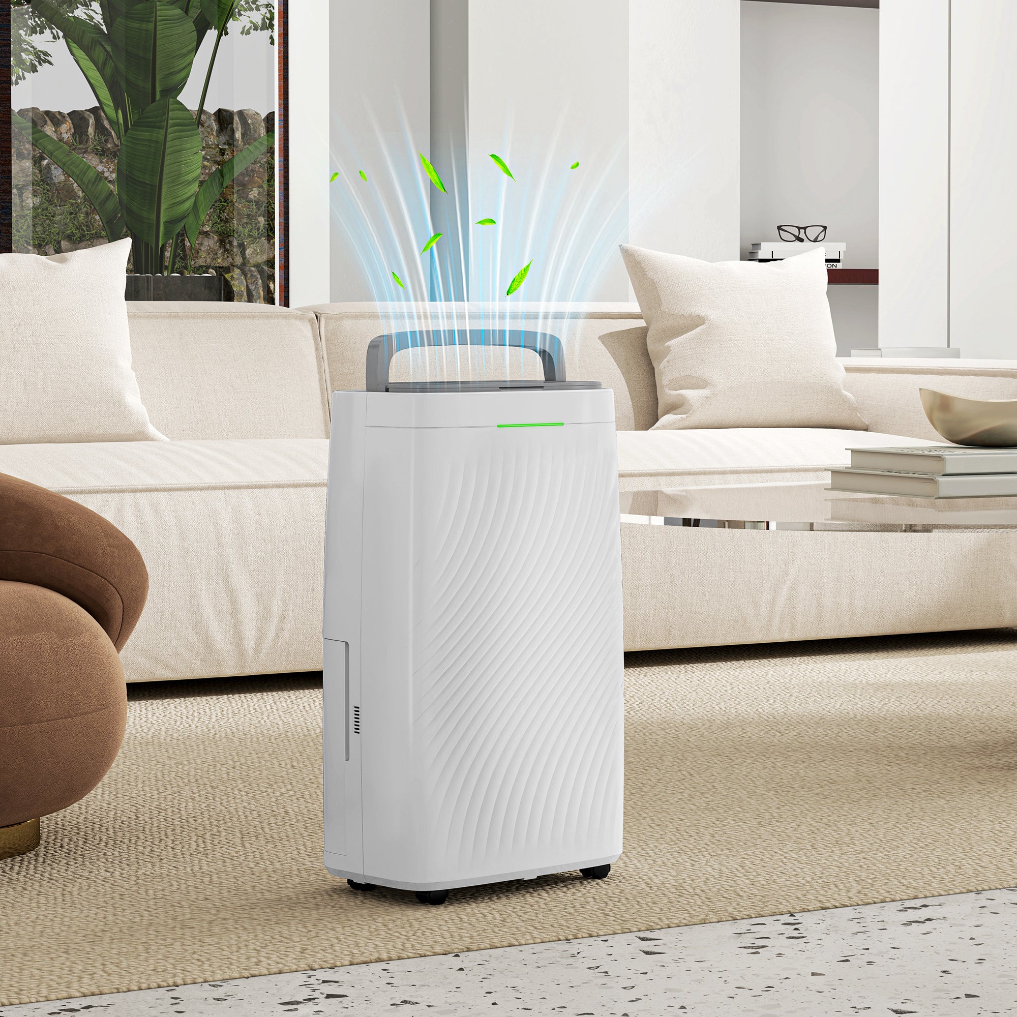 16L/Day Dehumidifier with Activated Carbon Air Filter, Continuous Drainage, 5.5L Water Tank, 24H Timer, Humidity Light, Dehumidifier for Home Damp, Bedroom, Condensation, Mould, Laundry Drying