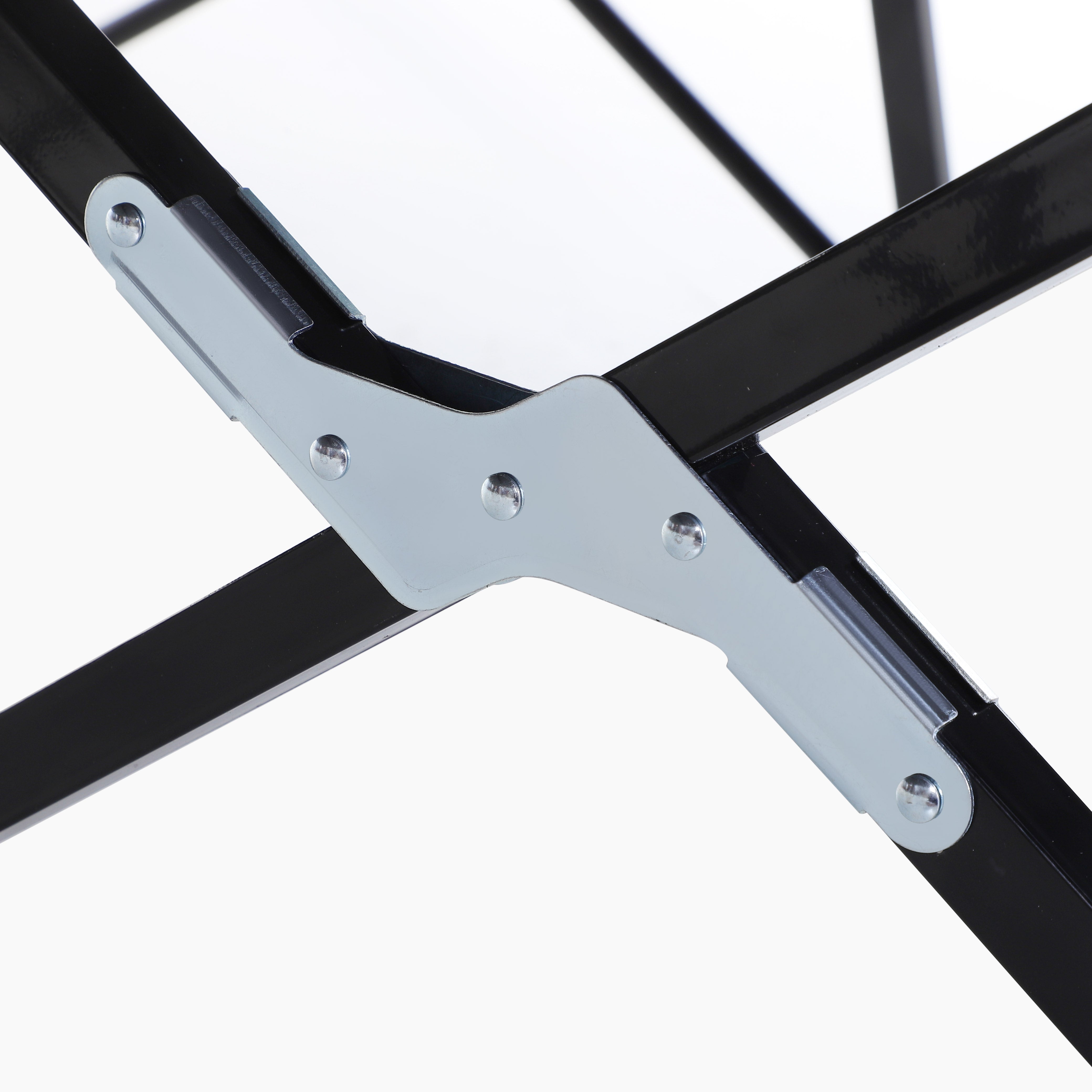 Lightweight Double Camping Cot Bed for Ultimate Comfort - Black