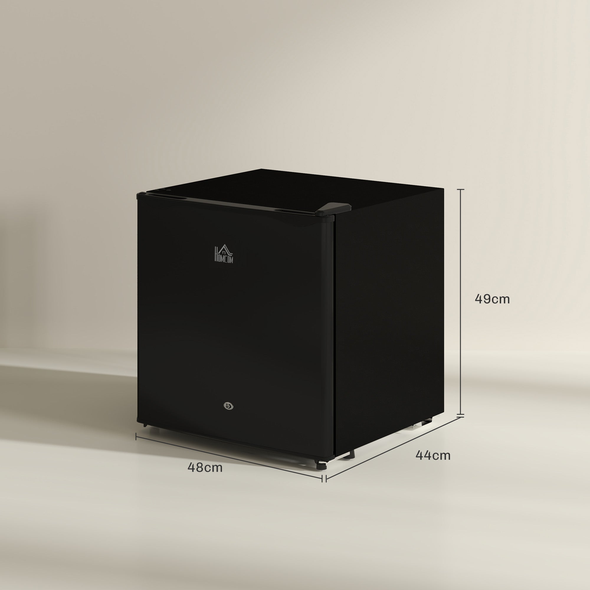 46 Litre Lockable Countertop Fridge - Black