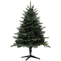 5ft Artificial Spurce Christmas Tree with 1121 Branch Tips and Foldable Steel Base, Realistic Hinged Xmas Tree, Holiday D©cor for Home Office, Green