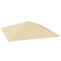 3 Piece 3x3m Gazebo Canopy Replacement Cover - Beige