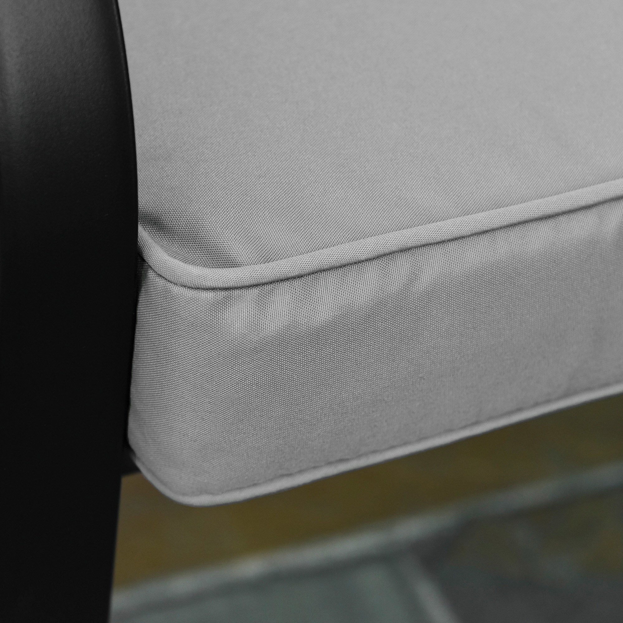 2 Seater Outdoor Garden Bench Cushion Waterproof Polyester 120x50cm - Light Grey